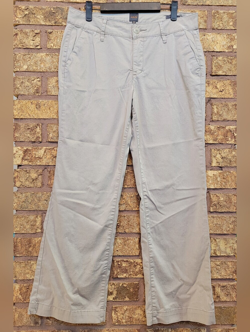 Jag Trousers Size 12 Petitie Cotton Stretch Casual Womens